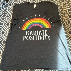 Womens T-Shirt Large Radiate Positivity